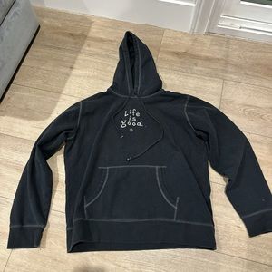 Life Is Good black oversized women’s hoodie